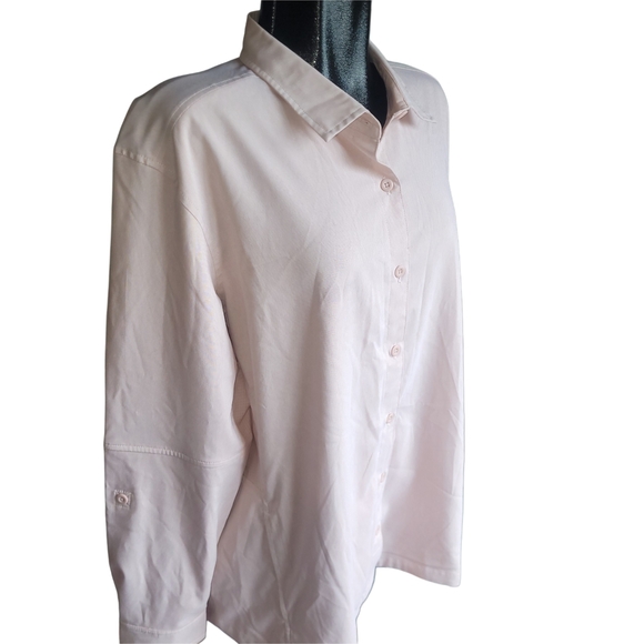 Wind River Light Pink Button-Up No Fly Zone Shirt 2XL - Picture 2 of 6